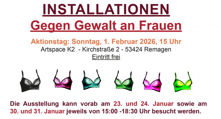 Installationen Gegen Gewalt an Frauen