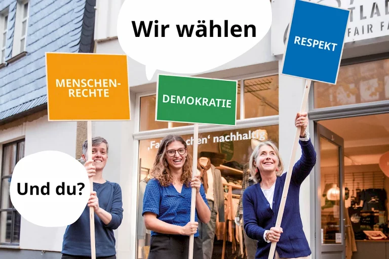 Weltladenbewegung: Wir wählen fair!